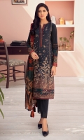 Embroidered Lawn Front Embroidered Lawn Left & Right Panels Embroidered Front Border Digital Printed Silk Dupatta Digital Printed Back & Sleeves Dyed Cambric Trouser