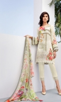 Digital Printed Shirt Embroidered Front Border Patch Digital Printed Chiffon Dupatta Dyed Trouser