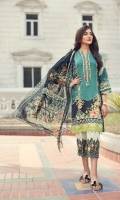 Digital Printed Shirt Embroidered Neck Patti Embroidered Trouser Patch Digital Printed Chiffon Dupatta Dyed Trouser
