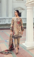 Digital Printed Shirt Embroidered Front Border Patch Embroidered Trouser Patch Digital Printed Chiffon Dupatta Dyed Trouser Dyed Organza Patch