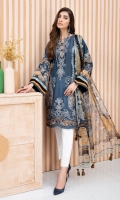 Digital Printed Shirt Digital Printed Chiffon Dupatta Embroidered Front Embroidered Trouser Embroidered Daman Patch