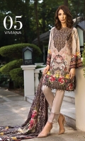 Printed Viscose Net Dupatta Printed Linen Shirt Embroidered Neck Patti Dyed Trouser