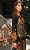 Printed Viscose Net Dupatta Printed Linen Shirt Embroidered Neck Patch Embroidered Front Border Patch Dyed Trouser Printed Viscose Net Dupatta Printed Linen Shirt Embroidered Neck Patch Embroidered Front Border Patch Dyed Trouser