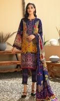 Digital Printed Linen Shirt Digital Printed Viscose Net Dupatta Embroidered Neck & Border Patch Embroidered Linen Trouser Dyed Organza
