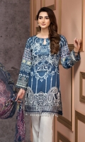 Digital Printed Shirt Embroidered Front Border Patch Embroidered Trouser Patch Digital Printed Chiffon Dupatta Dyed Trouser 