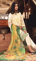 Embroidered Front Panels Printed Sleeves & Back Embroidered Front Border Printed Chiffon Dupatta Dyed Cambric Trouser