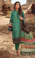 Embroidered Front Embroidered Front Border Digital Printed Back & Sleeves Digital Printed Chiffon Dupatta Dyed Cambric Trouser
