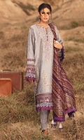 Embroidered Front Panels Embroidered Back Panels Embroidered Sleeves Embroidered Front, Back & Sleeves Border Digital printed Cotton Dori Dupatta Dyed Cambric Trouser