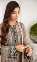 EMBROIDERED CHIFFON FRONT PANNEL EMBROIDERED CHIFFON FRONT SIDE PANNELS EMBROIDERED CHIFFON BACK PANNEL EMBROIDERED CHIFFON BACK SIDE PANNELS EMBROIDERED CHIFFON SLEEVES EMBROIDERED SLEEVES BORDERS EMBROIDERED FRONT & BACK BORDER EMBROIDERD ORGANZA DUPATTA EMBROIDERD DUPATTA BORDERS EMBROIDERED TROUSER PATCH DYED TROUSER