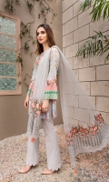 Digital Printed Shirt Embroidered Neck Patch Embroidered Net Pallu Dupatta Dyed Trouser