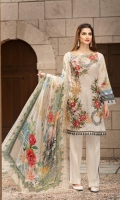 Embroidered Lawn Front Digital Printed Back Digital Printed Chiffon Dupatta Dyed Trouser
