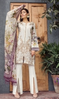 Embroidered Lawn Front Digital Printed Back Digital Printed Sleeves Digital Printed Pure Chiffon Dupatta Dyed Trouser