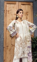 Embroidered Lawn Front Digital Printed Back Digital Printed Sleeves Digital Printed Pure Chiffon Dupatta Dyed Trouser