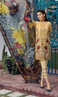 Embroidered Front Lawn Digital Printed Back Digital Printed Sleeves Embroidered Front Border Patch Digital Printed Trouser Patch Digital Printed Tissue Silk Dupatta Dyed Trouser