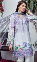 Digital Printed Front Digital Printed Back Embroidered Neck Patches Embroidered Front Border Patch Digital Printed Sleeves Embroidered Trouser Patch Digital Printed Pure Chiffon Dupatta Dyed Trouser Digital Printed Front Digital Printed Back Embroidered Neck Patches Embroidered Front Border Patch Digital Printed Sleeves Embroidered Trouser Patch Digital Printed Pure Chiffon Dupatta Dyed Trouser