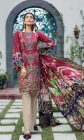 Embroidered Lawn Front Digital Printed Back Digital Printed Sleeves Embroidered Front Border Patch Digital Printed Medium Silk Dupatta Printed Trouser