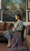 Digital Printed Viscose Slub Khaddar Shirt Dyed Viscose Slub Khaddar Trouser Digital Printed Khadi Net Dupatta Embroidered Neck Patch