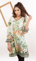 Embroidered Lawn Stitched Kurti