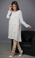 Embroidered Chiffon Stitched Kurti