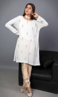 Embroidered Chiffon Stitched Kurti