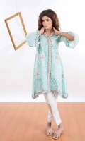 Embroidered Lawn Stitched Kurti