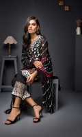 Embroidered Shirt 3 Mtr Inner 2 Yards Embroidered Chiffon Dupatta 2.5 Mtr Raw Silk Trouser 2.5 Mtr Embroirdered Lace 1 Yard