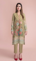 Digital Printed & Embellished Wider Width Lawn Shirt(2.50m)