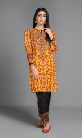 Printed &  Embellished wider width Khaddar shirt 2.5Mtr