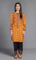 Printed &  Embellished wider width Khaddar shirt 2.5Mtr