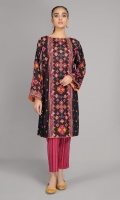 Printed & Embellished Wider Width khaddar shirt 2.5 Printed Khaddar shalwar 2.5