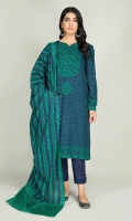 Printed Wider width Khaddar shirt 2.5Mtr Printed Khaddar Dupatta 2.5Mtr Dyed Khaddar Shalwar 2.5Mtr