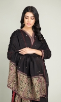 Dyed and Embroidered wider width Khaddar Slub Shirt 2.5Mtr Dyed and Embroidered Khaddar Slub dupatta 2.5Mtr