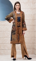 Printed Front Open Gown Style Shirt Printed Back Full Sleeves Printed Front Open Gown Style Shirt Printed Back Full Sleeves