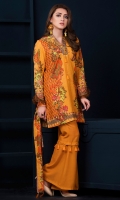 Printed Front And Back Shirt Full Sleeves Dyed Trouser Printed Front And Back Shirt Full Sleeves Dyed Trouser