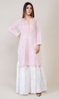 Shimmer lawn Embroidered Shirt with Gota Buttons