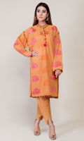 2 pc - Suit Embroidered Shirt with Plain Shalwar