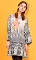 Printed Wider Width cotton lawn shirt
