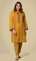 Printed & Embroidered Wider Width Cotton Lawn Shirt Front(1.25m) Printed Wider Width Cotton Lawn Shirt Back(1.25m)