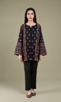 Printed & Embellished Wider Width Khaddar Shirt(2.50m)