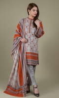 Printed Wider Width Khaddar Shirt(2.50m) Printed Khaddar Dupatta(2.50m) Dyed Khaddar Shalwar(2.50m)