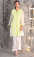 Floral emboridered lawn kurta with camisole (2pcs)