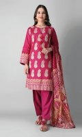 Shirt Length: 3.25 meters Dupatta Length: 2.5 meters Bottom Length: 2.5 meters