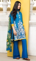 Embroidered Lawn Shirt 3m Lawn Shalwar 2.5 Lawn Dupatta 2.5m 