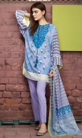 Embroidered Lawn Shirt 3m Lawn Shalwar 2.5 Lawn Dupatta 2.5m 