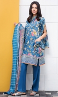 Printed Lawn Shirt 3m Lawn Shalwar 2.5m Lawn Dupatta 2.5m 