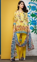 Printed Lawn Shirt 3m Lawn Shalwar 2.5m Lawn Dupatta 2.5m 