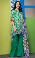 Printed Lawn Shirt 3m Lawn Shalwar 2.5m Lawn Dupatta 2.5m 