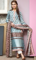 Embroidered Lawn Shirt 3.5m Lawn Dupatta 2.5m