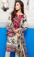 Embroidered Lawn Shirt 3.5m Lawn Dupatta 2.5m