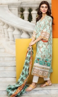 Embroidered Lawn Shirt 3.5m Lawn Dupatta 2.5m